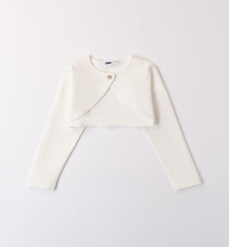 OPEN LONG SLEEVE SWEATER WITH ZIP OR BUTTONS CREAM