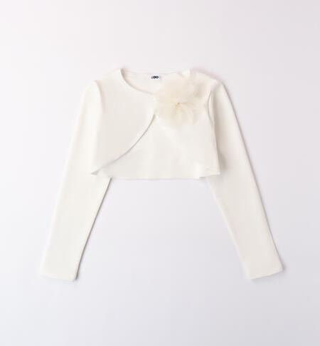 OPEN LONG SLEEVE SWEATER WITH ZIP OR BUTTONS CREAM