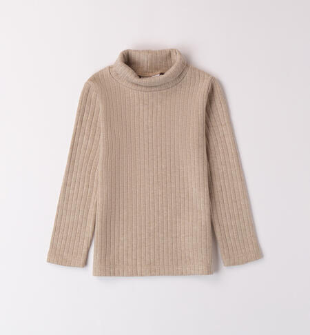 Turtleneck for baby MARRONE MELANGE-8968