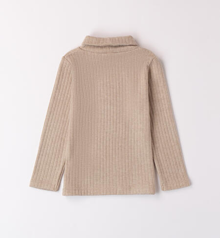 Turtleneck for baby MARRONE MELANGE-8968