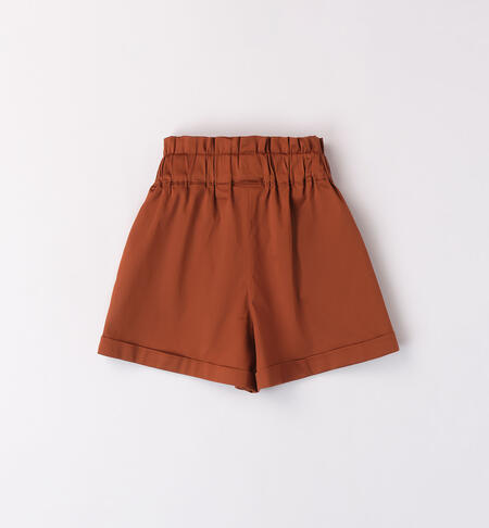 Elegant shorts for girls from 9 months to 8 years MOCHA BISQUE-1136