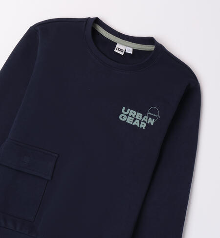 Boy's 100% cotton sweatshirt NAVY-3885