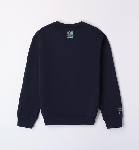 Felpa 100% cotone da ragazzo NAVY-3885