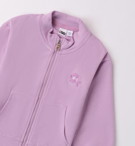 Girl's autumn sweatshirt LILAC-3323