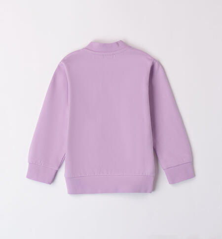 Felpa bambina 100% cotone LILAC-3325