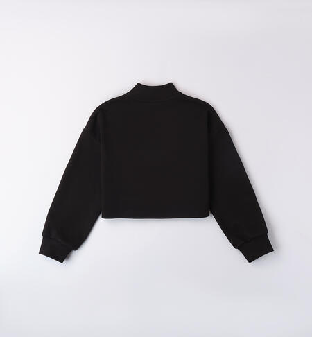 Sweatshirt girl turtleneck NERO-0658