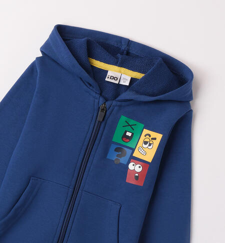 Baby boy hooded sweatshirt  BLU-3646