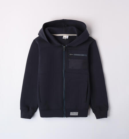 Boy zippered sweatshirt DARK NAVY-3896