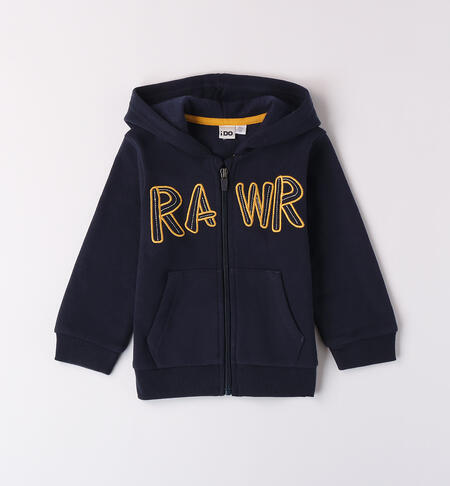 Felpa bambino con scritta 
 NAVY-3885