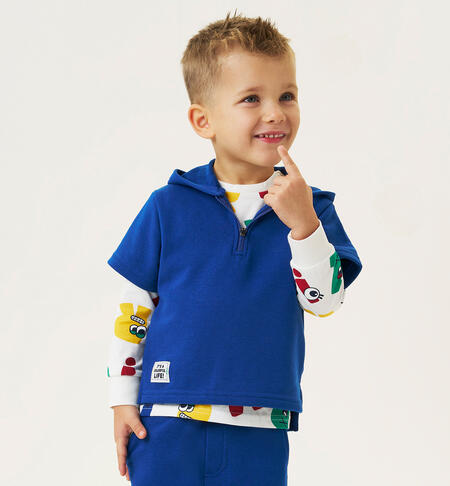 Sweatshirt baby boy half sleeves BLU-3646