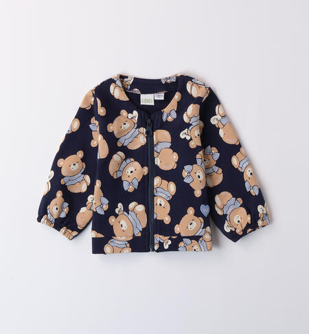 Zip-up Baby Girl Sweatshirt BLUE