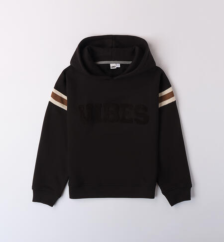 Sweatshirt with boy over BLACK