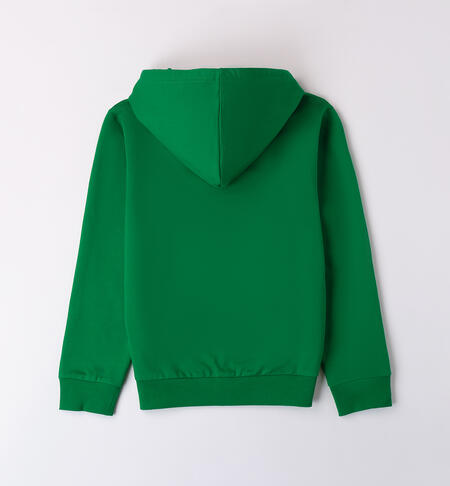 Boy zippered sweatshirt GREEN-5185