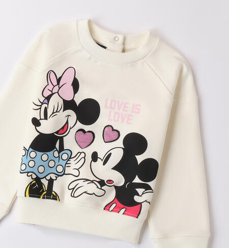 Girls' Minnie and Mickey Mouse sweatshirt MILK-0111