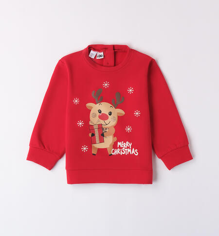 Girl's Christmas sweatshirt RED