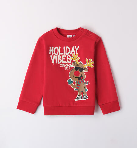 Christmas sweatshirt for child RED