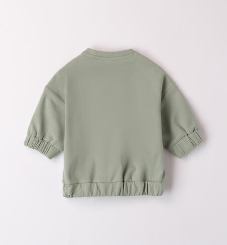 Baby Sweatshirt with Pockets VERDE SALVIA-4231