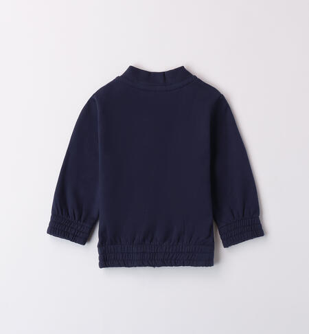 Zip-up Baby Sweatshirt NAVY-3558