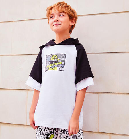 White boy's t-shirt BIANCO-0113