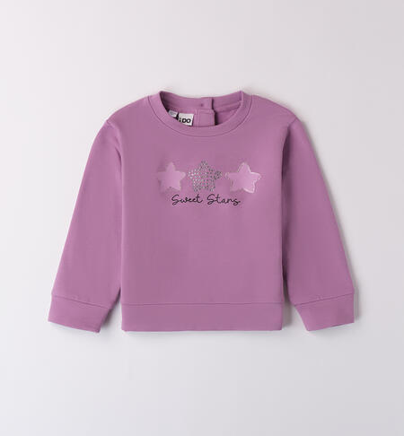 Sweatshirt for girl DUSTY LAVANDER-3327