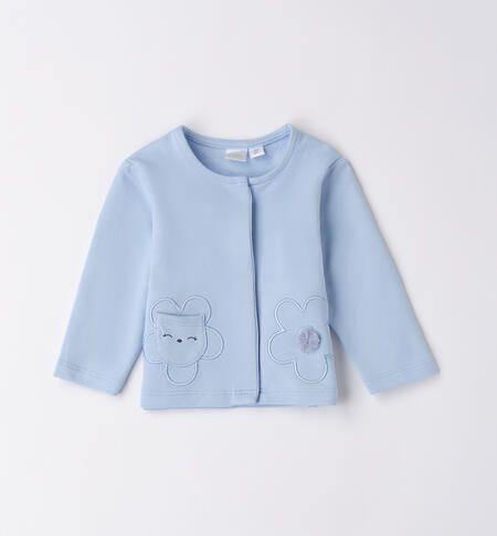 Newborn Baby Girl Sweatshirt LIGHT BLUE