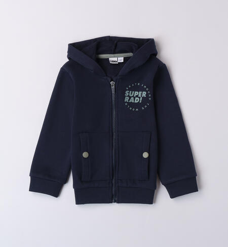 Felpa zip bambino
 NAVY-3885