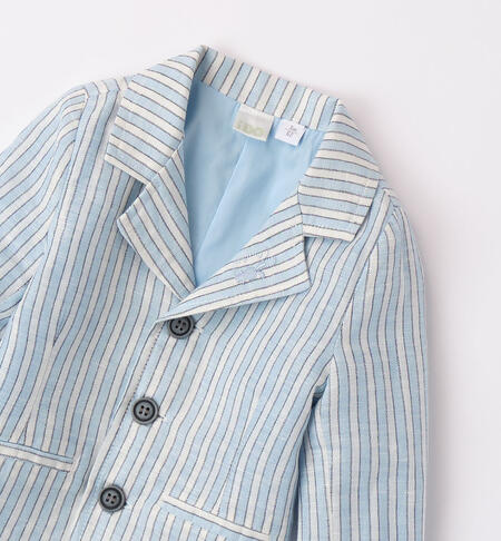 Boys' elegant striped jacket AZZURRO-3872