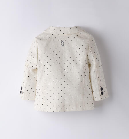 Elegant Newborn Jacket ECRU'-BLU-6BEZ