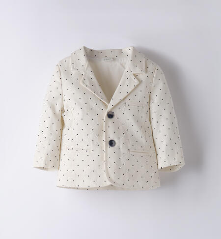 Elegant Newborn Jacket ECRU'-BLU-6BEZ