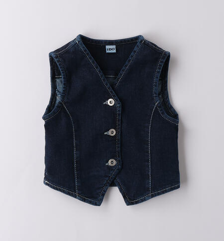 Gilet di jeans bambina BLU