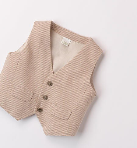 Newborn Vests ECRU'-BEIGE-6BFA