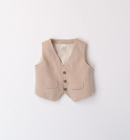 Newborn Vests ECRU'-BEIGE-6BFA