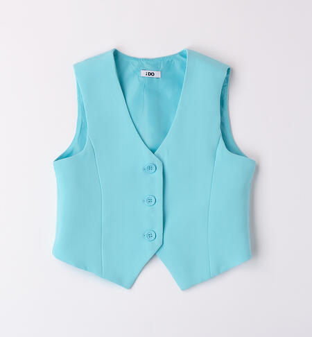 UNPADDED WAISTCOAT  TURCHESE-4412