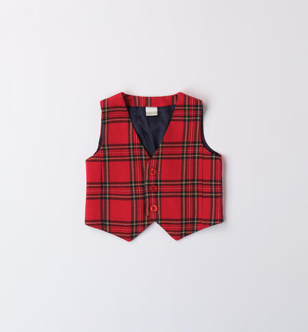 Gilet rosso neonato ROSSO