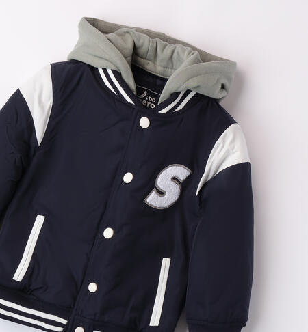 Hooded boy's jacket  NAVY-3885