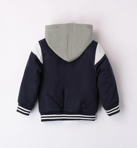 Hooded boy's jacket  NAVY-3885