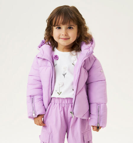 Girl's padded jacket LILAC-3323