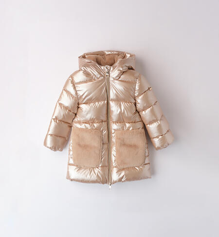 Long jacket little girl BEIGE-0941