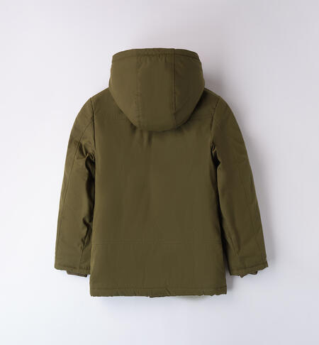 Giubbotto lungo bambino VERDE MILITARE -5563