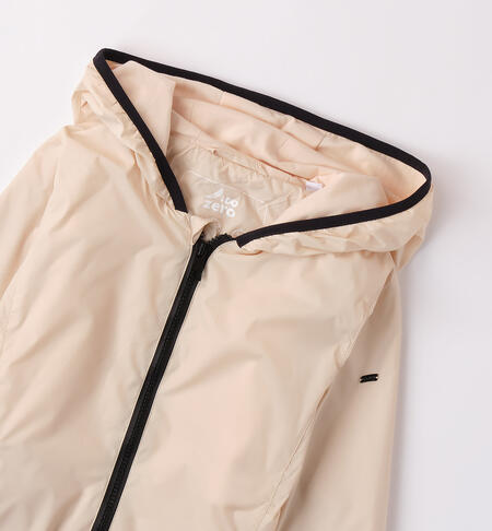 Windproof jacket for girls BEIGE-1033