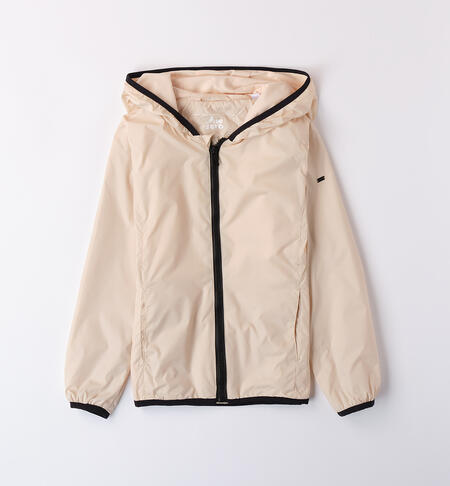 Windproof jacket for girls BEIGE-1033