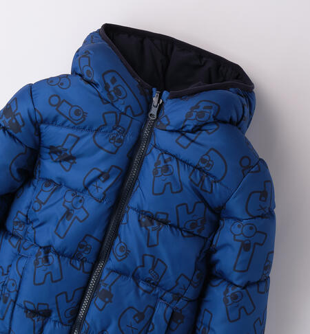 Reversible jacket for boy ROYAL-BLU-6ASE