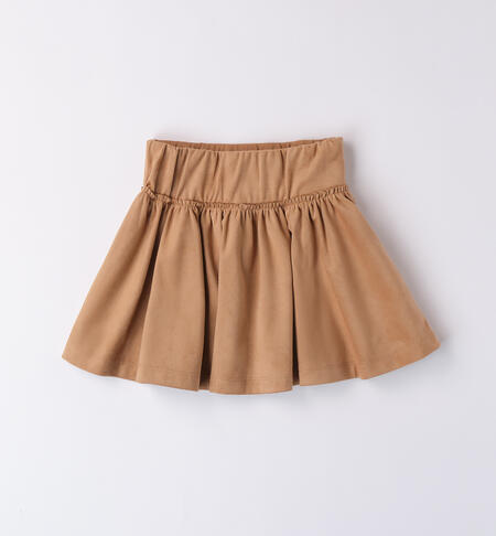 Pleated skirt little girl BEIGE