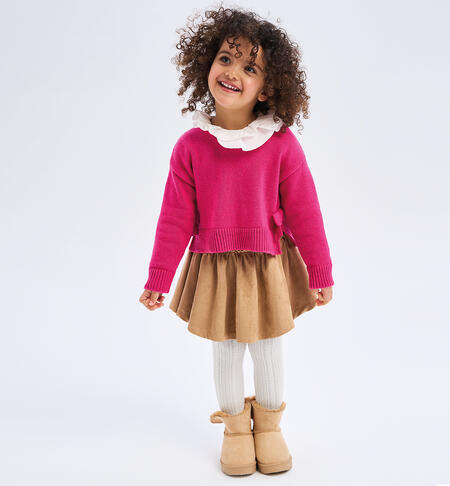 Gonna a pieghe bambina
 BEIGE-0729