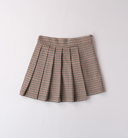 Pleated skirt girl MARRONE-1217