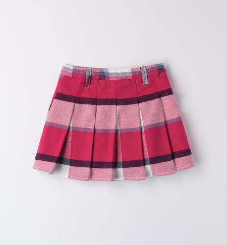 Girl's plaid skirt MAGENTA-2681