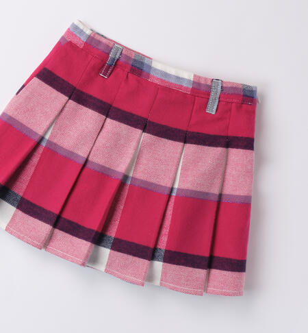 Girl's plaid skirt MAGENTA-2681