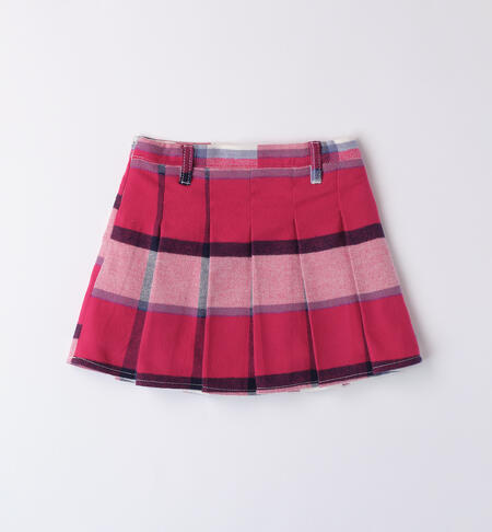 Girl's plaid skirt MAGENTA-2681