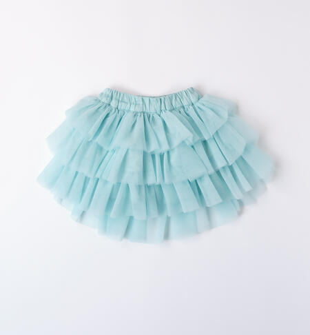 Gonna in tulle bambina DARK MINT-4143