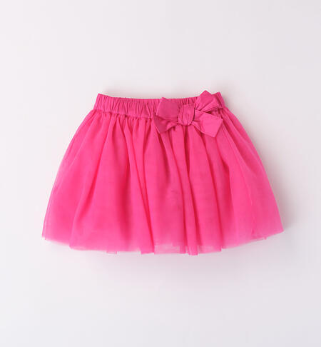 Girls' tulle skirt FUCHSIA